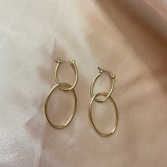 3/$35🔥 💕last one Double Layer Geometric Earrings - Picture 2 of 6